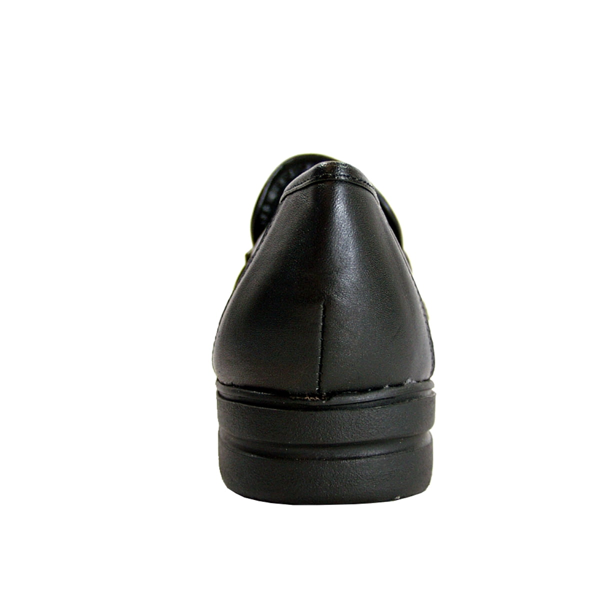 24 HOUR COMFORT Livia Women's Wide Width Leather Shoes BLACK 10.5