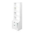 thumbnail image 6 of Aukfa Tall Nightstand with Bookshelf, Bed Side Tables, Bedside Table for Bedroom/Office,White, 6 of 8