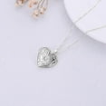 thumbnail image 3 of SOULMEET 10K 14K 18K Solid White Gold Heart Locket That Holds Picture Personalized Infinity Sunflower/Starburst/Rose Locket Necklace Gift for Women Man, 3 of 10