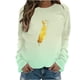 thumbnail image 2 of Ichuanyi liquidación moda para mujeres manga larga de manga redonda redonda de cuello impreso tops blusa ICHUANYI WER202308242783, 2 of 4