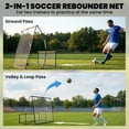 thumbnail image 4 of Soozier Filet de Soccer Portable 2-en-1, Filet de Rebond Pliable, 4 of 10