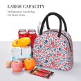 thumbnail image 5 of Easygdp Birds Flowers Large Insulated Lunch Bag，Aluminum Lining, Spacious Design, Leakproof, Ideal for Work, Picnics, Travel, and Outdoor Activities-One Size, 5 of 6