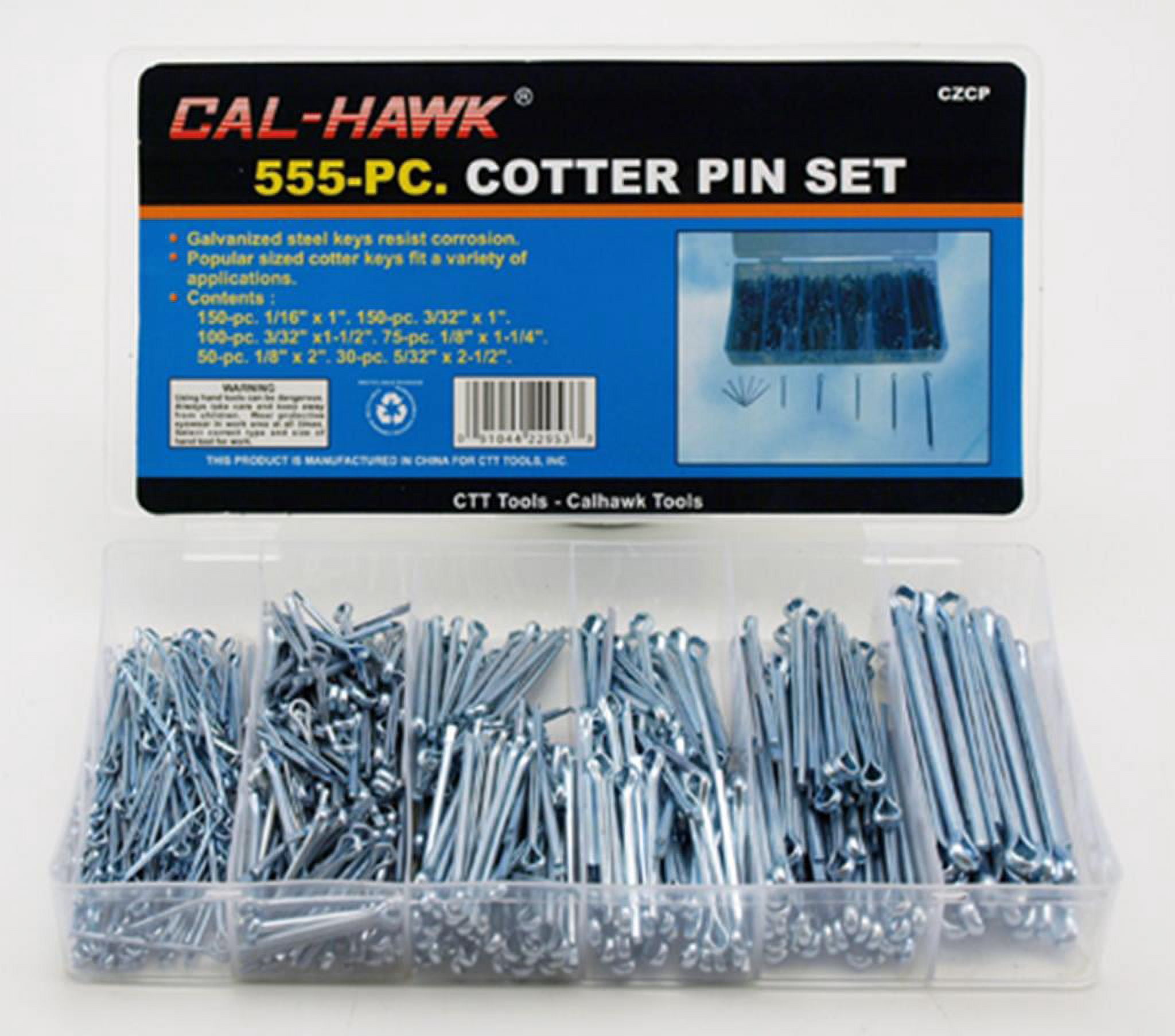 Cal Hawk CZCP 555 Pc Cotter Pin Set