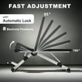 thumbnail image 3 of Resenkos Adjustable Foldable Weight Bench Press, Home Gym Strength Training Exercise Workout Bench for Full Body, 3 of 10