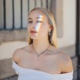 thumbnail image 4 of 3 Pairs Stainless Steel Clip On Hoop Earrings With Cross For Men Women, Non Piercing Silver Gold Black------Product code 60209, 4 of 5