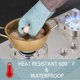 thumbnail image 3 of Silicone Oven Mitts Heat Resistant, Oven Mitts and Pot Holders Sets, Kitchen Mittens 5 Piece Set, Oven Gloves for Cooking,Baking,BBQ, Blue Oven Mitts, 3 of 4
