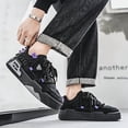 thumbnail image 3 of Men's Thick-Sole Platform Sneakers with for - Outdoor Hiking, Gym, Casual Wear - Comfortable Lift Suitable for Work, Sports, Daily Use Height Increase - Upper & Sole, Low-Top Round Toe, 3 of 9