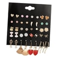 thumbnail image 3 of 20 Pares De Pendientes Y Clásicos Para Mujer, Pendientes Con Forma De Gota, Mixtos jinwen Aretes colgantes para mujer, 3 of 8