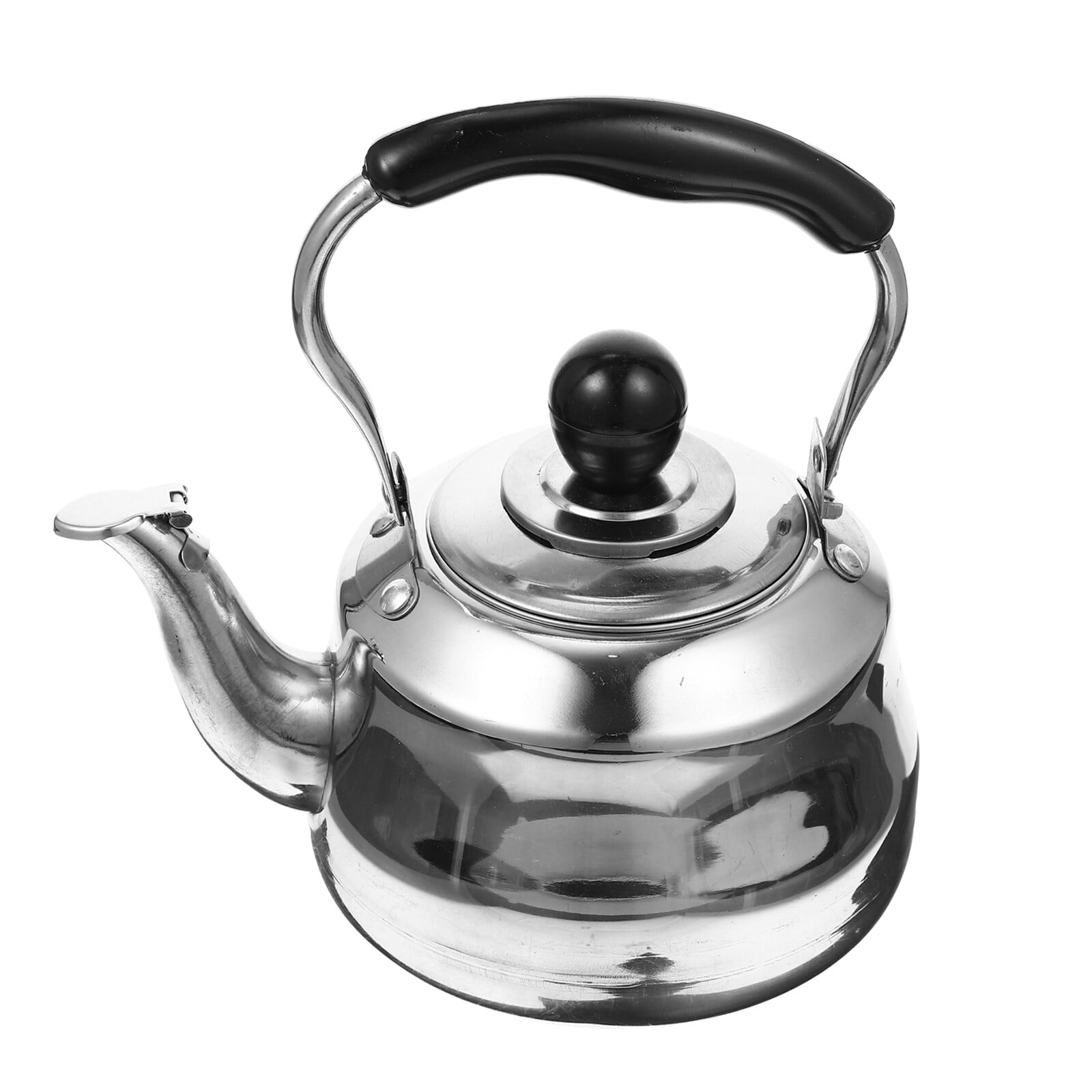 S-P Whistling Tea Kettle Stainless Steel Teapot Teakettle for Stovetop Induction Stove Top Fast Boiling Heat Water Tea Pot 22 Quart(gray)