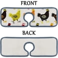 thumbnail image 6 of 3 Pcs SKYSONIC Faucet Absorbent Mat Cute Hens Washable Counter Drying Pads Behind Faucet for Kitchen Bathroom, 6 of 7