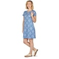 thumbnail image 3 of Larky Lark Womens Key Hole T-Shirt Dress In Free-Spirit Foulard, 3 of 4