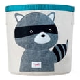 thumbnail image 3 of 3 Sprouts Canvas Storage Bin Toy Basket for Baby & Toddlers, Owl & Raccoon, 3 of 8