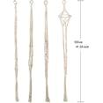 thumbnail image 2 of Set Of 4 Macrame Flower Basket Cotton Rope Hanging Planter Plant Pot Plant Holder Hanger For Indoor Outdoor Ceilings Balconies Wall Decoration - 41 Inches, 4 Legs, 2 of 6