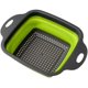 thumbnail image 5 of Piezas Colador plegable Juego de colador de cocina plegable Cestas de filtro de silicona plegables Juego de colador plegable Colador de cocina Cuenco de lavado Ganchos para escurrir fruta-Naranja- brillar Electrónica, 5 of 5