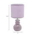thumbnail image 3 of Ceramic Table Lamp With Shade Bubbly Purple, 3 of 3