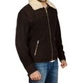 thumbnail image 2 of Men's Rick Grimes Biker Brown Suede Leather Jacket, 2 of 4