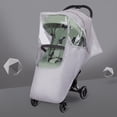 thumbnail image 4 of Stroller Rain Cover Travel Weather Shield Universal with Air Holes Pushchairs Accessories Strollers Raincoat, 4 of 8