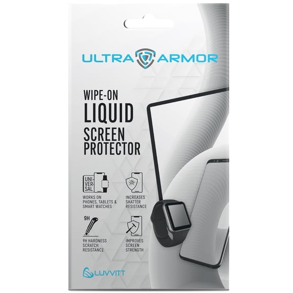 Ultra Armor Liquid Glass Screen Protector for All Smartphones Tablets and Watches