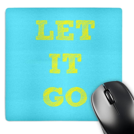 3dRose  let it go  yellow lettering on a blue background  MousePad price history on PriceWatchPro