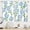 C1 Flower Blue, variant on Boho Minimalist Yellow Sun Kitchen Curtains Modern Neutral Bathroom Curtains Window Treatment Drapes Tier Bohemian Abstract Cafe Small Bedroom Short French Door Curtains 2 Panels 27.5x39 Inch