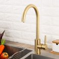 thumbnail image 2 of Jinsinto Kitchen Faucet, Single Handle Kitchen Mixer Tap, 360 Degree Rotation, 2 Water Outlet Modes, Hot and Cold Stainless Steel Kitchen Mixer Tap, 2 of 5