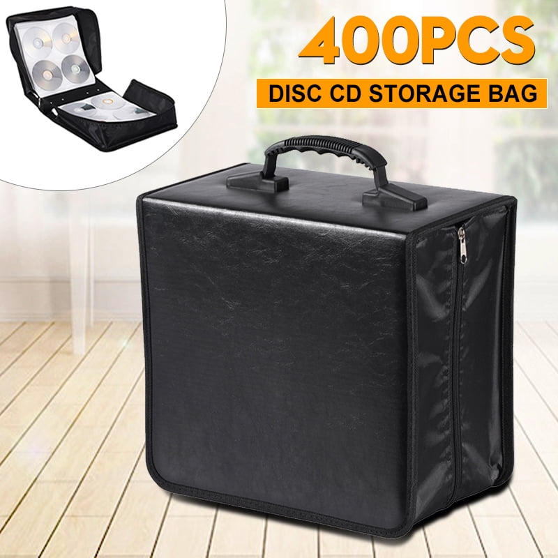 Large Capacity+Portable 400 Disc CD DVD Doubleside Storage Case