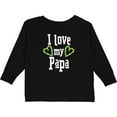 thumbnail image 3 of Inktastic I Love my Papa- hearts Boys or Girls Long Sleeve Toddler T-Shirt, 3 of 5