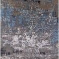 thumbnail image 1 of Ahgly Company Indoor Square Mid-Century Modern Dark Gray Oriental Area Rugs, 4' Square, 1 of 6
