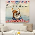 thumbnail image 2 of Freedom Corgi on Independence Day 4th of July Tapestry Welsh Corgi Dog Lover Gifts Idea Wall Hanging Backdrop Home Decor - 01005, 2 of 5