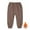 Coffee, variant on SonxaHe Toddler Boy Girl Pants Thick Lined Jogger Soft Leggings Child Winter Warm Unisex Pants Black,Sized 2-3