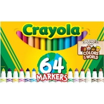 Crayola Broad Line Markers with Colors of The World, 64 Ct, Back to School Supplies, Child