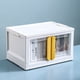 thumbnail image 3 of Caja de almacenamiento plegable de doble puerta, caja de almacenamiento movible para guardar juguetes, ropa y libros, 3 of 5