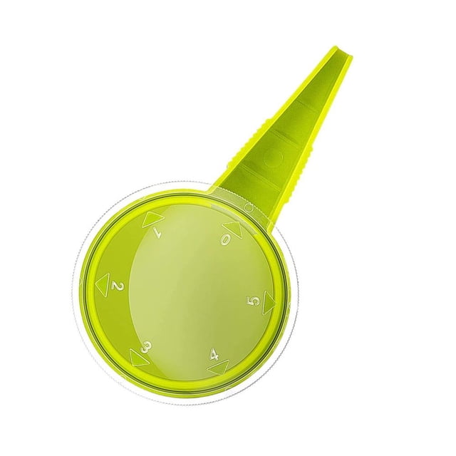 Adjustable Handheld Seed Dispenser Tool for Gardening, Plastic Manual Seeder Sower Planter with Handle for Planting Small Seeds, Bulbs, Digging, 5 Settings