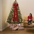 thumbnail image 3 of Lazo Para La Cabeza Del Rbol De Navidad, Lazo Rojo De Satn, Extragrande De 40x145 Cm, Decoracin Festiva Para Fiestas, Ideal Para Eventos Navideos, Artculos De Navidad, Material De, UKHBMC, 3 of 7
