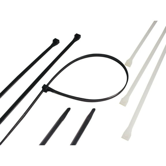 Heavy-Duty Cable Ties, 175 lb Tensile Strength, 21 in L, UV Black, 50/Bag