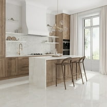 Splendor 12 x 12 in. Lappato Soft Alabaster White Porcelain Mosaic Wall and Floor Tile (4.84 sq ft/case) - 5 Pack