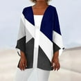 thumbnail image 1 of OUSITAID Cardigan pour Femmes Mode Décontractée Rétro Imprimé Léger Longueur Moyenne Veste Cardigan Noir L, 1 of 6