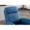 thumbnail image 6 of Luccalily Rocking Accent Chair, Upholstered Glider Chair with Fabric Padded Seat and Solid Wood Base, Armchair with Side Pocket for Nursery,Modern Design for Living Room, Bedroom, 6 of 11