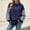 Navy, variant on Azrian Women’s Color Block Sweatshirt,Ladies Contrast Sleeve Pullover Sizes S-3XL