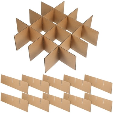 Nicehomfit Khaki Cardboard Box Dividers 1Set 13.2X3.1X0.1In For Box Separators