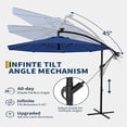 thumbnail image 3 of EastVita 10FT Offset Umbrella with Cross Base with 360-degree and Rotation Infinite Tilt for Deck Pool Garden BackyardNavy, 3 of 7
