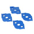 thumbnail image 1 of 4 Piece Woodworking Half Fillet Quick Positioner, ABS Radius Jig Router Templates Corner Routing Bit, For Right Angle Photo Frames, Tables, Wooden Boards, 1 of 8