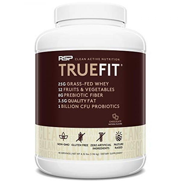 Buy RSP TrueFit Protein Powder, Grass Fed Whey Protein, Chocolate, 4lb