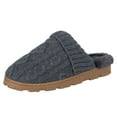 thumbnail image 4 of Jessica Simpson Women's Soft Cable Knit Slippers With Indoor/Outdoor Sole, 4 of 9