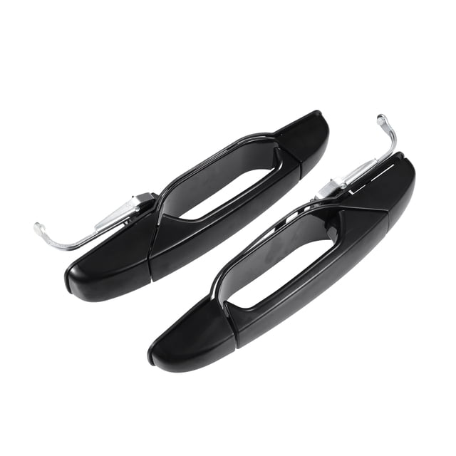 Manijas de puerta trasera Unique Bargains para Chevy Silverado 2008-2014 plástico Negro 1 par
