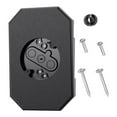 thumbnail image 4 of lacooooppia Siding Light Mounting Block ,Vinyl Siding Mounting Kit, Spare Parts, Vinyl Siding Block for 4 inch Siding 1/2 inch Lap Double Black, 4 of 8