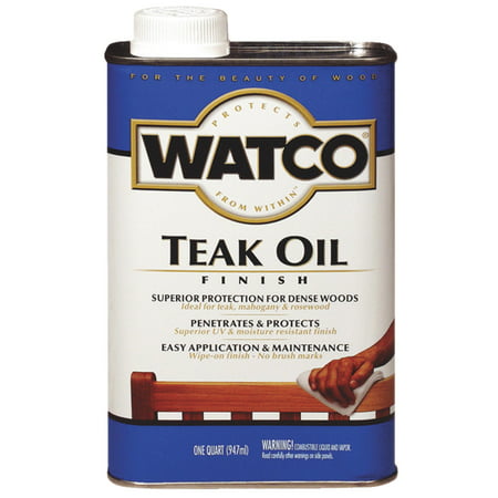RUST-OLEUM A67141 Watco Quart Teak Oil Finish One-Step Protection