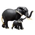 thumbnail image 1 of Estatua de moderna, estatua de Animal, decorativo, adornos de oficina, figurita hecha para de jardín, soporte de TV, negro hijo Gloria Estatuilla de elefante, 1 of 8