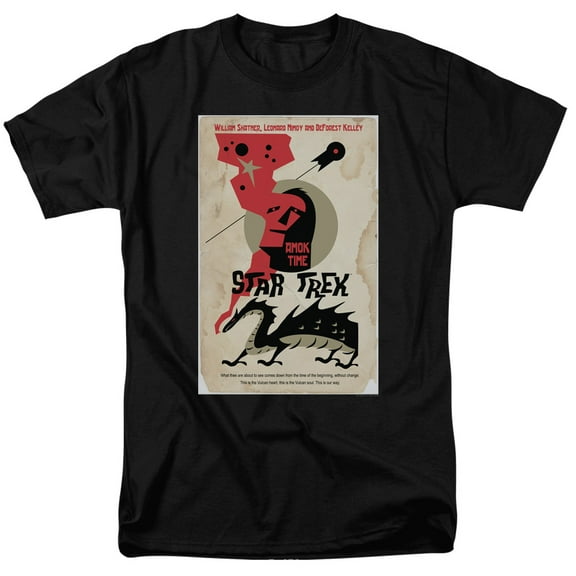 Star Trek Tos Episode 30 Adult 18/1 T-Shirt Black