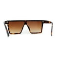 thumbnail image 4 of Full Crowned Rhinestone Flat Top Horned Diva Sunglasses Tortoise Brown, 4 of 4